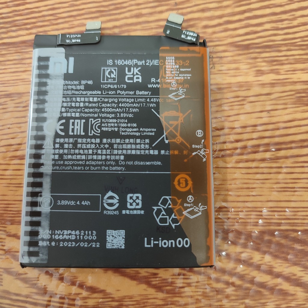 Pin Xiaomi Mi 12 / Mi 12X (BP46) - new