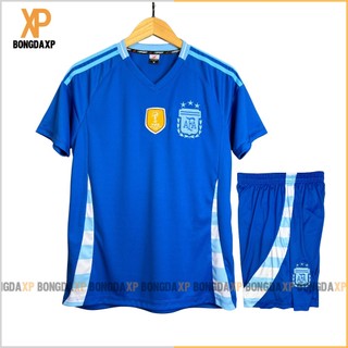 Áo Đá Bóng Argentina Bích 2024, Đồ Đá Banh Vải Thun Lạnh Cao Cấp