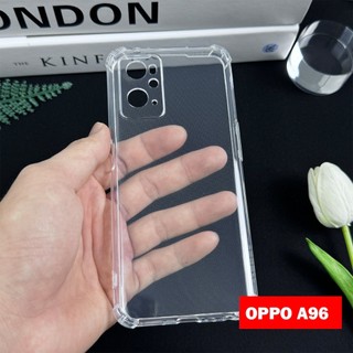 Ốp trong silicon Oppo A96 4G, A95 4G, A96 5G, ốp trong suốt, 4 cạnh chống sốc, viền bảo vệ camera