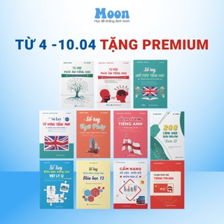 Combo sổ tay trọng tâm kiến thức các môn toán lý hoá, anh moonbook