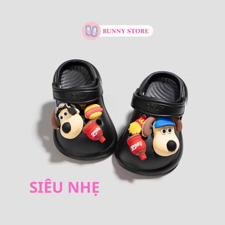Dép cross cho bé trai bé gái sục chó Coke gấu dâu Bunny Store, dép cho bé dành cho trẻ em từ 1 đến 4 tuổi BN41