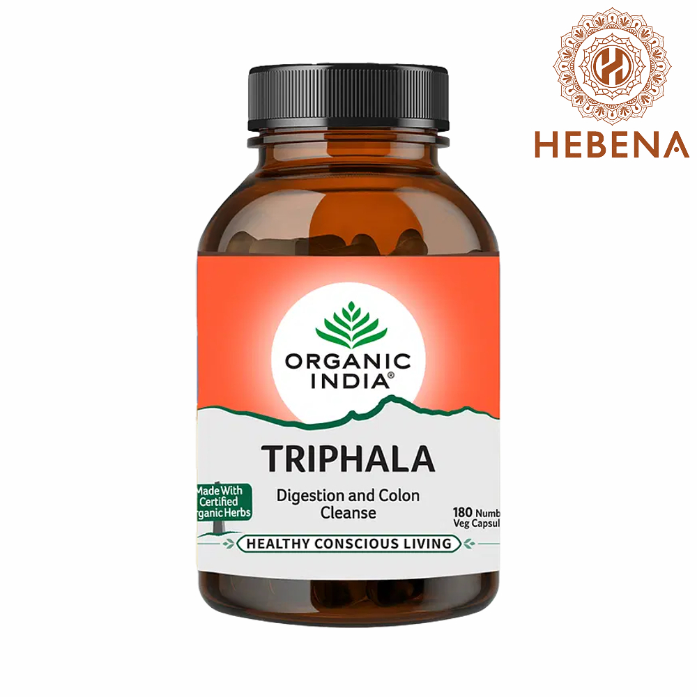 Viên uống thanh lọc ruột - Organic India Triphala - hebenastore