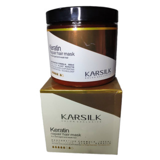 Kem hấp ủ Karsilk Keratin Repair hair mask phục hồi tóc hư tổn (Keratin tươi) 800ml
