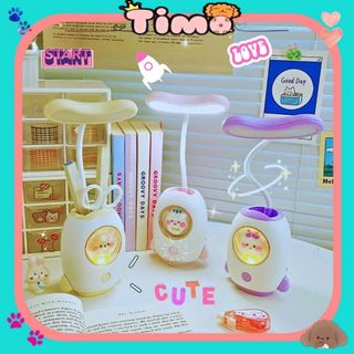 Đèn học để bàn cute hình rocket kiêm đèn ngủ led 3d dành cho học sinh đọc sách ds16