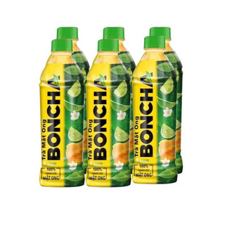 Lốc 6 chai trà mật ong boncha vị chanh 450ml