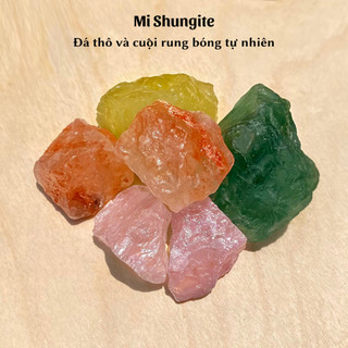 Viên đá cuội, rung bóng thạch anh tự nhiên năng lượng thanh tẩy phong thủy Tumbled Stone Tarot Reiki thiền Mi Shungite