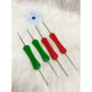 Kim móc 2 đầu cán nhựa, kim móc cán nhựa