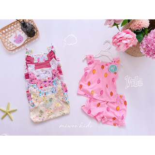 Bộ 2 dây cánh tiên cotton bozip bé gái.