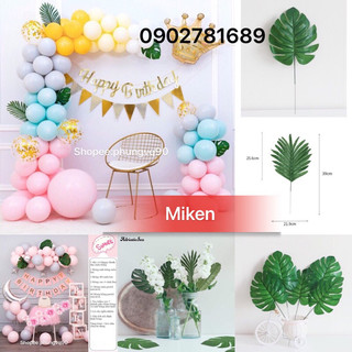 Lá rùa , lá dừa , lá decor lá giả trang trí bóng , trang trí tiểu cảnh…phụ kiện  bóng sinh nhật