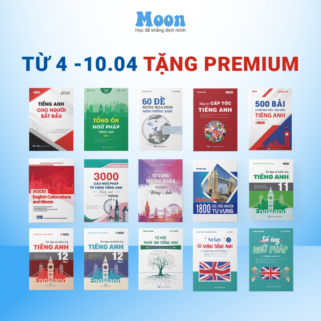 Sách Tiếng anh cô Trang Anh  MoonBook