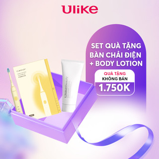 {Quà tặng không bán} SET 2 món gồm bàn chải điện + body lotion Ulike_Sản phẩm chính hãng Hàn Quốc