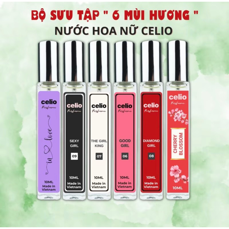 TINH DẦU NƯỚC HOA NỮ CELIO 10Ml CÁ TÍNH NỒNG NÀN QUYẾN RŨ GỢI CẢM THƠM LÂU DẠNG SỊT TIỆN LỢI COSMETIC PERFUME XỊT THƠM🤤