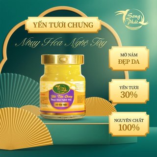 Hũ lẻ Tổ yến chưng Nhụy Hoa Nghệ Tây Saffron Song Phát nguyên chất, mờ nám, đẹp da 70ml