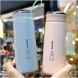 Bình nước giữ nhiệt nice 400ml. bình giữ nhiệt nice lõi thủy tinh vỏ nhựa 400ml