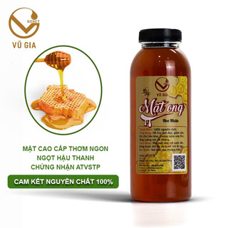 Mật Ong Hoa Nhãn Nguyên Chất Vũ Gia (420g/hũ) - Tăng cường sức đề kháng