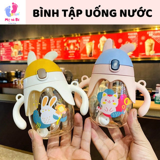 Bình tập uống, cốc tập uống nước, bình uống nước trẻ em dung tích 250ml/300/350 ml tiện lợi cho bé