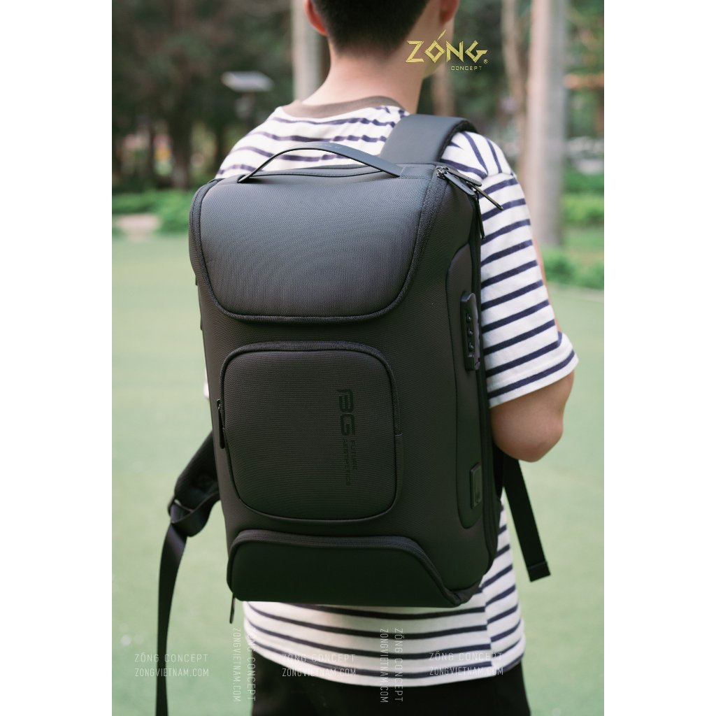 Balo laptop công sở, gaming khóa số chống trộm – 14/15.6 inch – BANGE LockPack V3