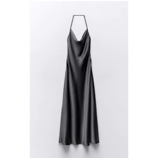 ĐẦM CỔ YẾM MAXI LỤA ZARA XUẤT
