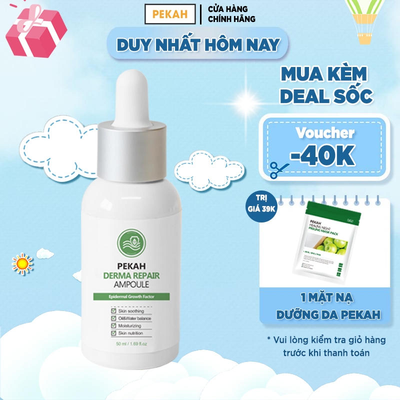 [Mã BMLT30 giảm đến 30K đơn 299K] Serum PEKAH phục hồi tái tạo da hiệu quả PEKAH Derma Repair Ampoule 50ml