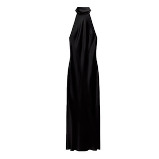 ĐẦM LỤA CỔ YẾM ZARA XUẤT