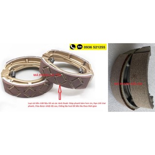 Má phanh bố thắng sau Suzuki GZ150A GZ125HS EN150 125 GZ150 GZ125 Virago XV125 250 GN125 và các dòng xe tương ứng