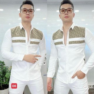 Áo Sơ Mi Nam Chất đũi Lụa Không Nhăn, Không Xù,Dáng Ôm Body,Hit Hót(ảnh kèm video)Thời Trang Phong Cách Luty Shop ms4934