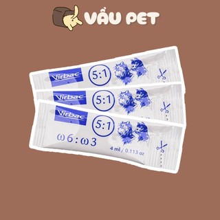 Gel Dinh Dưỡng Virbac Megaderm Giúp Mượt Lông, Da Và Giảm Ngứa Chó Mèo (Gói 4ml)