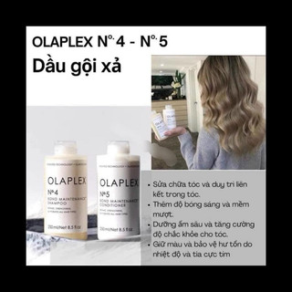 Set Dưỡng Tóc Olaplex Mini 4 món ( Dầu gội 20ml,  Dầu xả 20ml, Dưỡng tóc 30ml, Kẹp tóc)