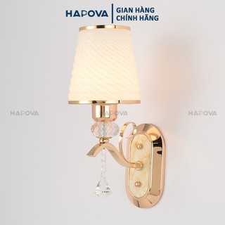 Đèn tường, đèn gắn tường phòng ngủ hiện đại hapova 1808 + tặng kèm bóng led as vàng