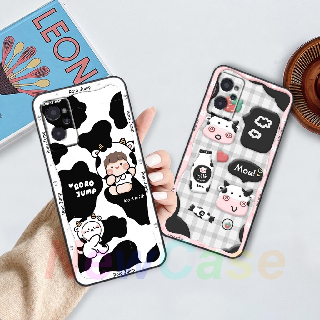 Ốp lưng Realme Realme 9 4G / 9i / 9 Pro 5G / Q5 / 9 Pro+ 5G in hình gấu cute,bò sữa 3D cute dễ thương bảo vệ điện thoại.
