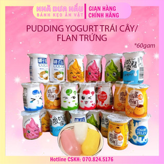 Thạch pudding vị kem trái cây/ yogurt/ flan trứng