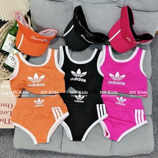 Đồ bơi 2 mảnh kèm mũ xinh bé gái |bikini cho bé diện hè