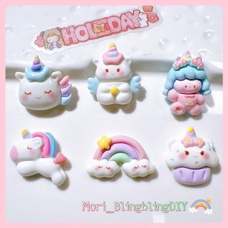 Phụ Kiện Charm Hình Ngựa Unicorn Dễ Thương