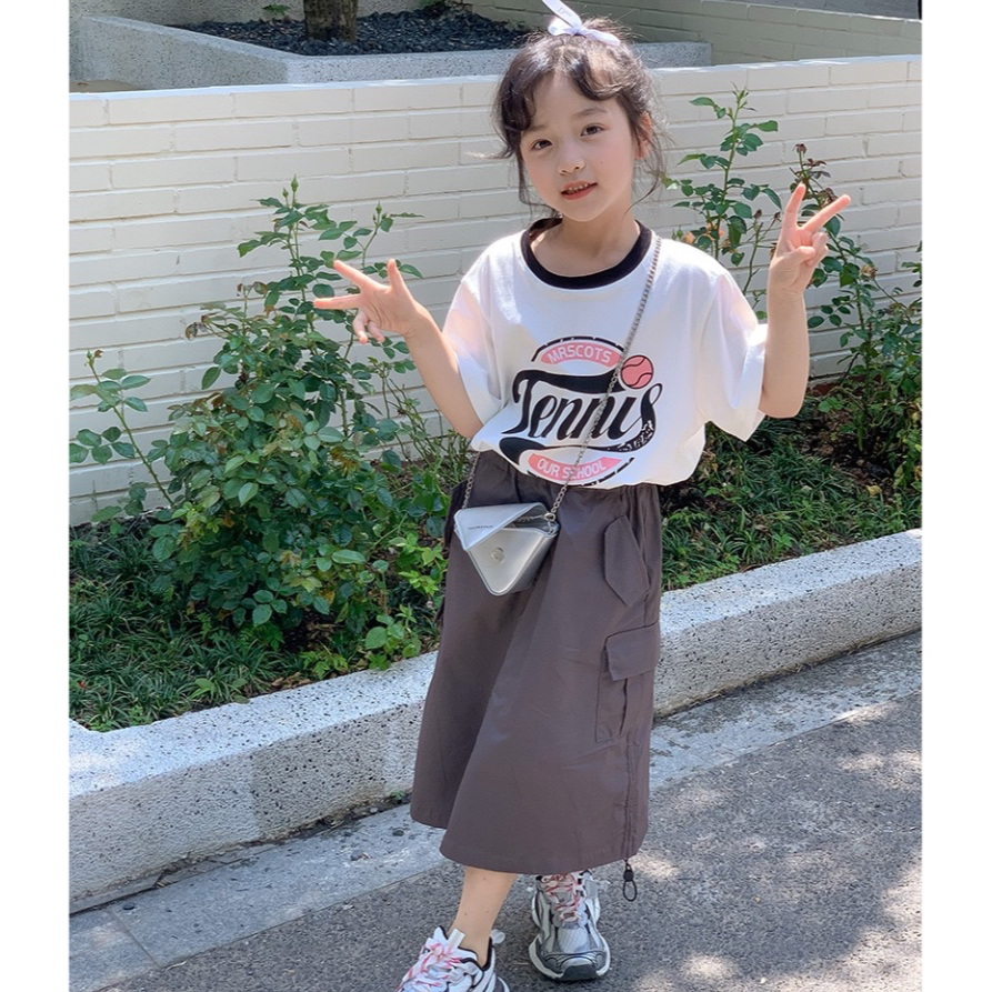 Set áo thun váy túi hộp Jam&Jenny cho bé gái Váy đầm bé gái