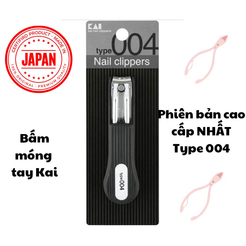 [Sẵn, Made in Japan ] CAO CẤP Type 004- Bấm móng tay Kai Nhật