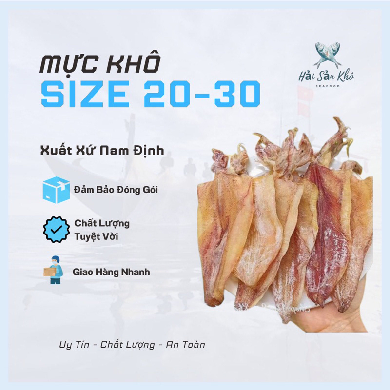 Mực khô (size 35-40 con 1kg) thơm ngon ngọt Thịnh Long