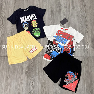 Bộ bé trai cotton siêu nhân Mavel Spider