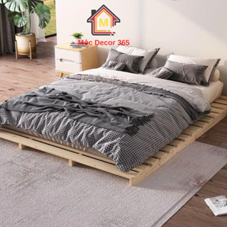 Giường Pallet Gỗ Thông Gập Gọn 1m2 - 1m6 , Giường Ngủ Gỗ Thông Cao 10cm Gập Gọn