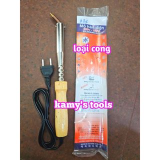 Mỏ Hàn Chì Cán Gỗ Bá Quang 100w Loại Cong Và Thẳng