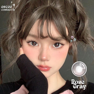  1 Cặp Lens kính áp tròng Dolly Queen Pink   Rose Gray   xám filter hồng giãn tròng 14.2mm độ cận 0 - 7 độ 