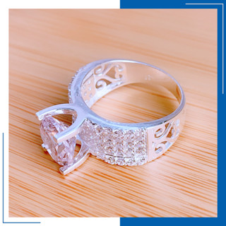 Nhẫn Bạc Nữ S925 Viên Chủ 9Li Vai Nhẫn Bản To Có Phiên Bản Xi Kim Sáng Bóng Trang Sức HVJ - NN114121