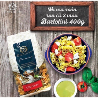 Mỳ nui xoắn rau củ 3 màu Bartolini 400g