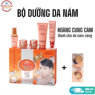 (Chính Hãng) Bộ Kem Hoàng Cung Cam 5 Món Dành Cho Da Nám Nặng, Nám Chân Đinh, Nám Mảng, Tặng Kem Test