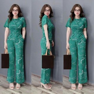 SÉT BỘ GÂN TĂM LẠNH NỮ THỜI TRANG HỌA TIẾT IN LOAN SIÊU ĐẸP ,ĐI CHƠI ĐI LÀM