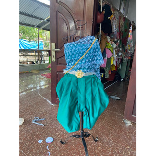 trang phục Khmer cho bé gái (có dây kéo nên rất dễ mặc)