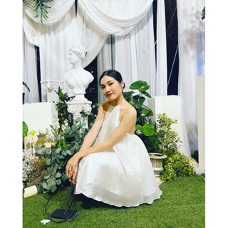 |ALICE NGUYEN| ĐẦM YẾM TƠ ORGANZA GÃY 2 LỚP ĐI BIỂN  (KHÔNG KÈM HOA CÀI)