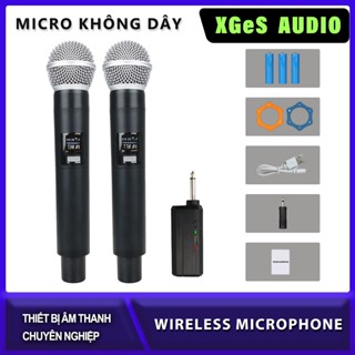 UHF Mic hát karaoke không dây,  hát nhẹ, tần số  sóng khỏe  chuyên cho loa kéo và âm li, karaoke gia đình, dã ngoại