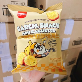   Mẫu mới  Snack Bánh Mì Bơ Tỏi   Pizza Samlip Hàn Quốc Túi 120gr 