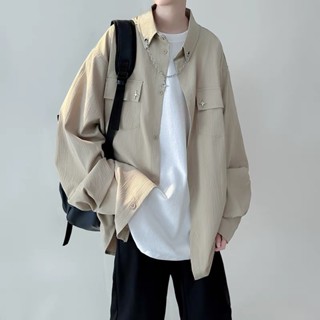  Áo sơ mi dày tay nam nữ chất đũi nhăn phụ kiện trẻ trung là điểm nhấn SM 2024 Nice Clothes 