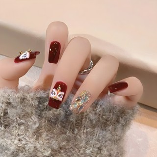 Mã 652 nails box 24 móng cao cấp đính đá m652